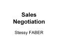 Sales Negotiation PowerPoint PPT Presentation