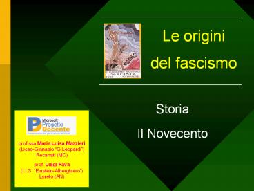 Le origini del fascismo