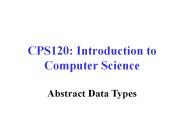 CPS120: Introduction to Computer Science