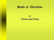 Bush Jr. Doctrine