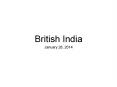 British India PowerPoint PPT Presentation