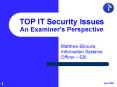 TOP IT Security Issues An Examiner PowerPoint PPT Presentation