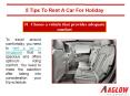 5 Tips to rent a car for holiday PowerPoint PPT Presentation