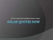 Solar Quotes Now
