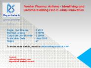 Frontier Pharma: Asthma - Identifying and Commercializing First-in-Class Innovation