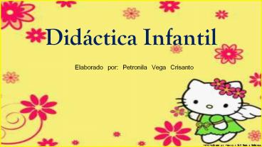 Didactica infantil
