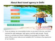 About best travel agency in Delhi