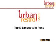 Top 5 Banquets in Pune - Urbanrestro