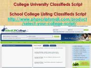 College University Classifieds Script