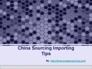 Sourcing Tips from China