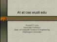 AI at cse.wustl.edu PowerPoint PPT Presentation