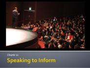 Speaking to Inform
