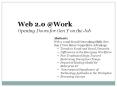 Web 2.0 @Work Opening Doors for Gen Y on the Job PowerPoint PPT Presentation