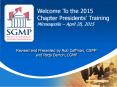 Revised and Presented by Rob Coffman, CGMP and Patty Barron, CGMP PowerPoint PPT Presentation