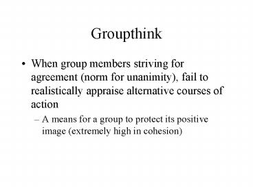 Groupthink