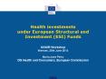 Health investments under European Structural and Investment (ESI) Funds PowerPoint PPT Presentation