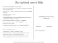 (Template) Insert Title