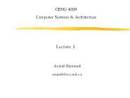 CENG 450 Computer Systems