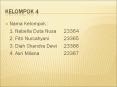 Kelompok 4 PowerPoint PPT Presentation