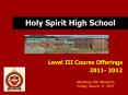 Holy Spirit High School PowerPoint PPT Presentation