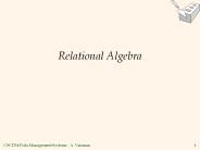 Relational Algebra
