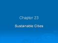Sustainable Cities PowerPoint PPT Presentation