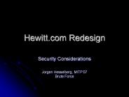 Hewitt.com Redesign