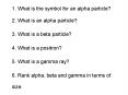 1. What is the symbol for an alpha particle? PowerPoint PPT Presentation