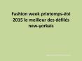 Fashion week printemps- PowerPoint PPT Presentation