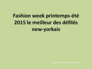 Fashion week printemps-