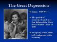 The Great Depression PowerPoint PPT Presentation