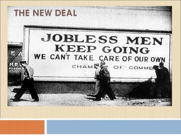 THE NEW DEAL