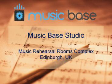 Get Music tuitions and rehearsals rooms at affordable prices in Edinburgh