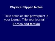 Physics Flipped Notes
