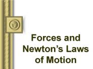 Forces and Newton