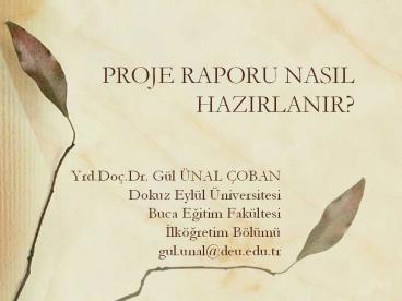 PROJE%20RAPORU%20NASIL%20HAZIRLANIR?