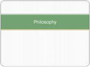 Philosophy