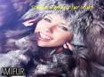 Stylish women's fur scarf PowerPoint PPT Presentation