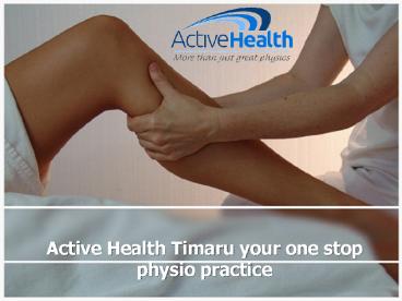 Physio Centre Timaru