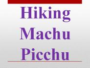Hiking Machu Picchu