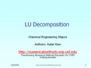 LU Decomposition