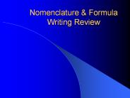 Nomenclature