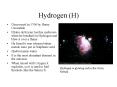 Hydrogen (H) PowerPoint PPT Presentation