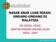NASAB ANAK LUAR NIKAH: UNDANG-UNDANG DI MALAYSIA PowerPoint PPT Presentation