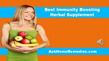 Best Immunity Boosting Herbal Supplement