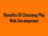 Benefits of choosing php web development