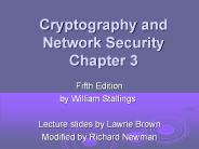 William Stallings, Cryptography and Network Security 5/e