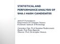 STATISTICAL AND PERFORMANCE ANALYSIS OF SHA-3 HASH CANDIDATES PowerPoint PPT Presentation