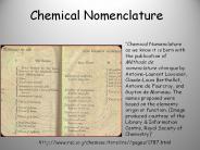 Chemical Nomenclature