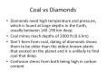 Coal%20vs%20Diamonds PowerPoint PPT Presentation
